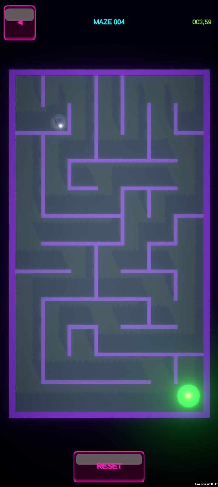 An Amazeballs maze in play
